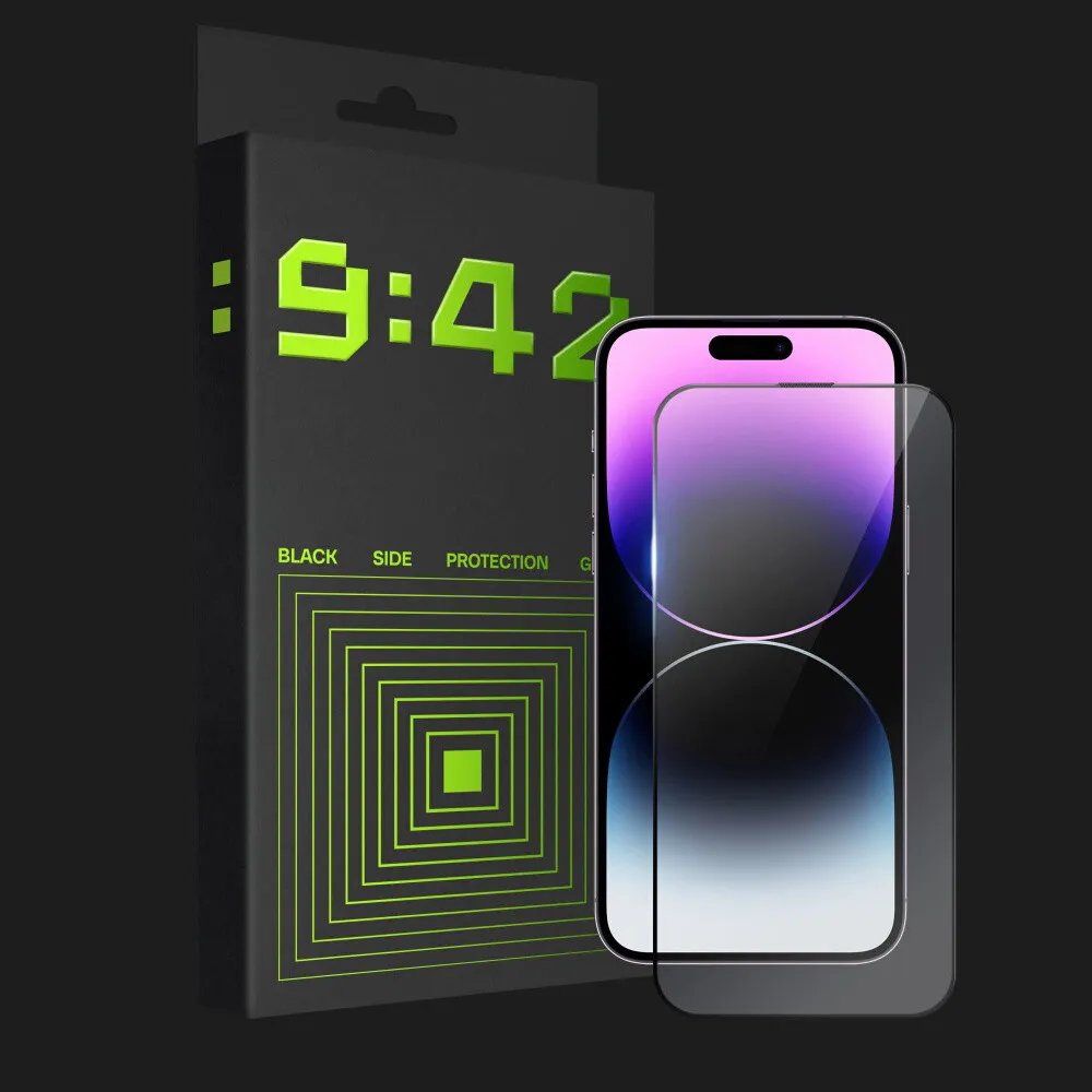 Защитное стекло 9:42 BlackSide для iPhone 14 Pro Max