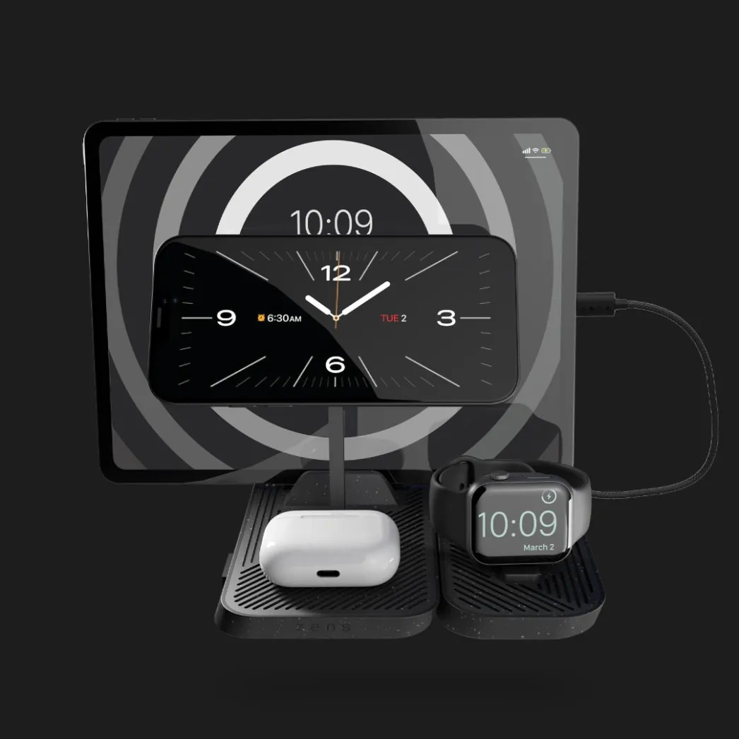 Беcпроводная зарядка Zens 4-in-1 Modular Wireless Charger with iPad Charging Stand