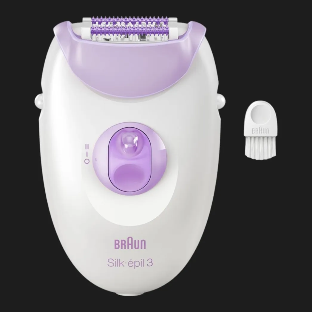 Эпилятор Braun Silk-epil 3, White/Purple