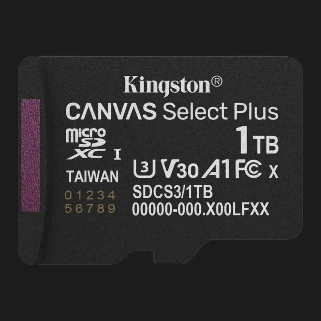 Карта памяти Kingston Canvas Select Plus Micro SDXC Gen3 (SDCS3/1TBSP)