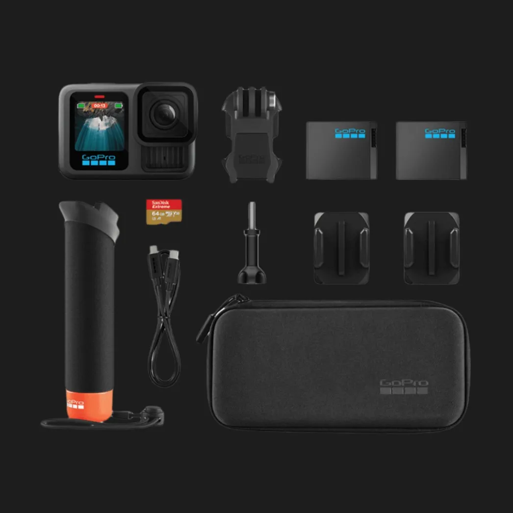 Экшн-камера GoPro Hero 13 Black + Enduro + SD Card + Handler Floating