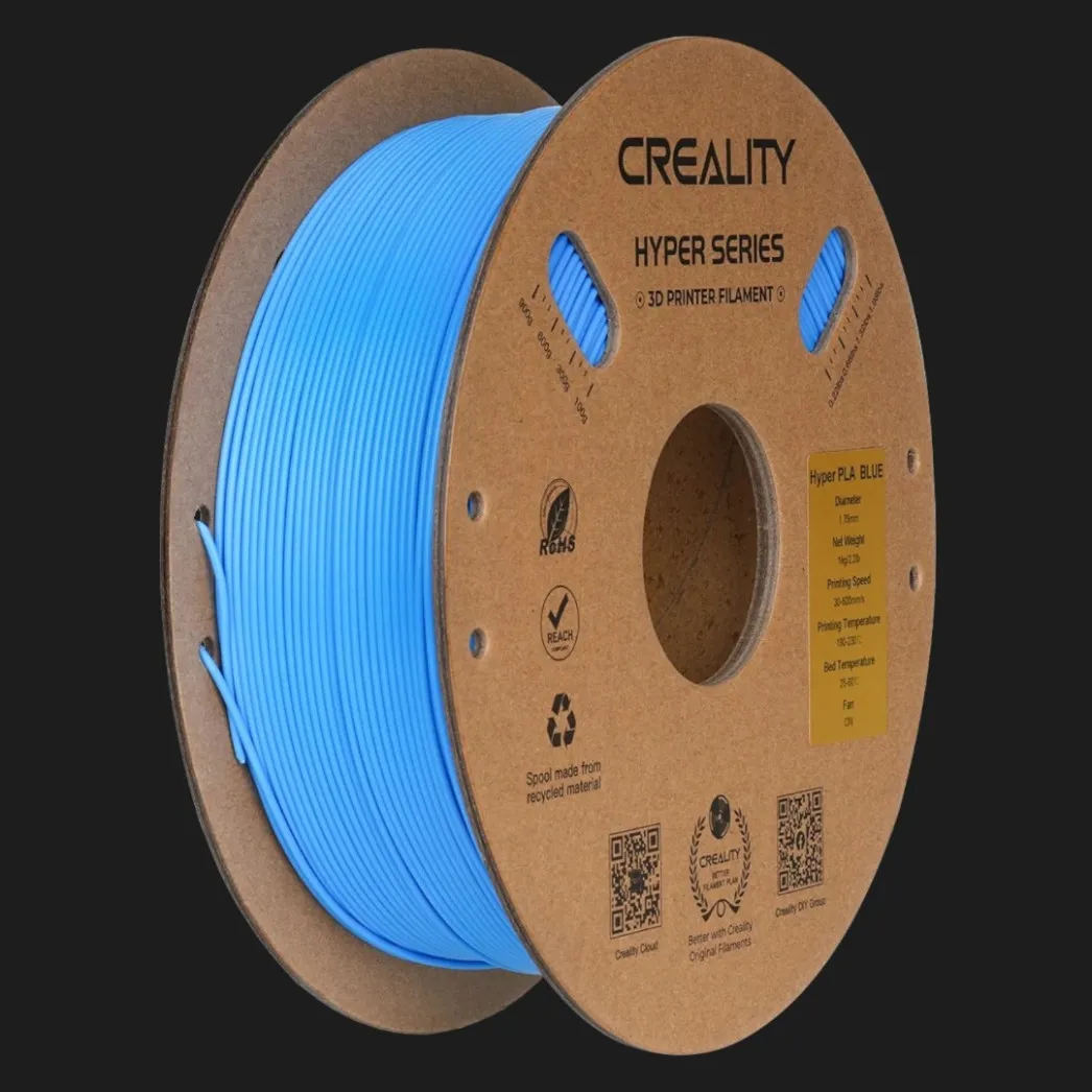 Пластик (Filament) CREALITY Hyper PLA 1кг 1.75мм Голубой
