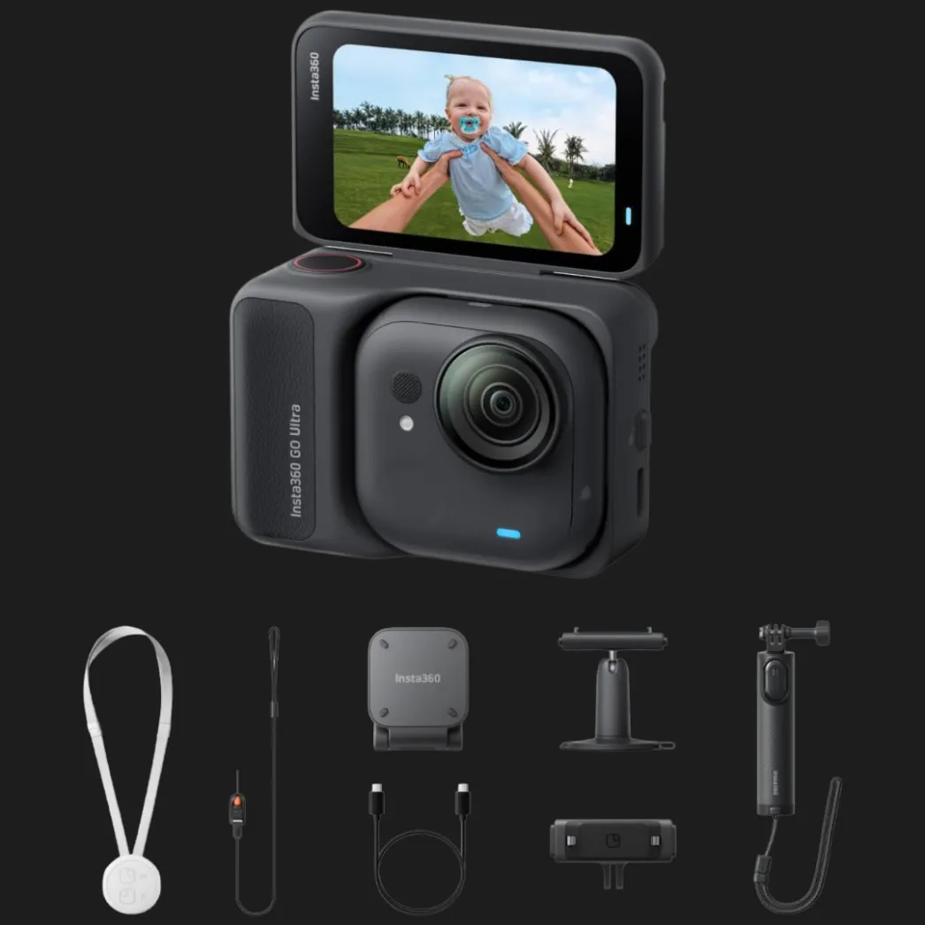 Экшн-камера Insta360 GO Ultra Midnight Black Creator Bundle