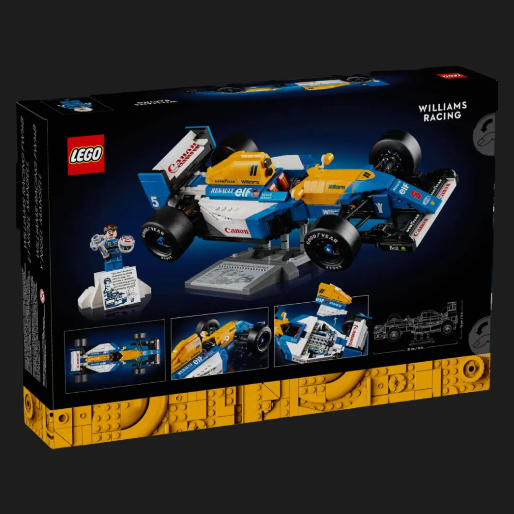 Конструктор LEGO Icons Williams Racing FW14B и Найджел Мэнселл