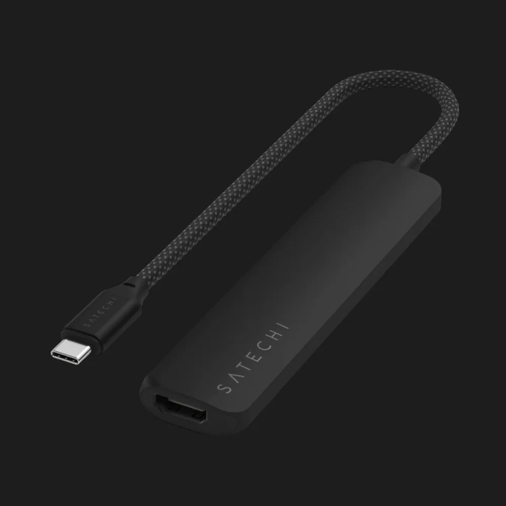 Адаптер Satechi 6-in-1 USB-C Slim Multiport Adapter 4K, Black