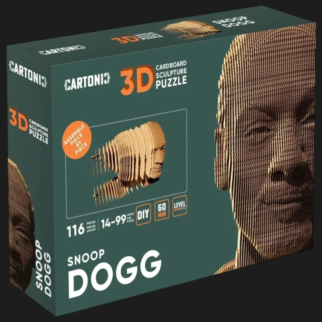 Картонный 3D пазл-конструктор Cartonic Снуп Догг (Snoop Dogg) (CARTMSND)
