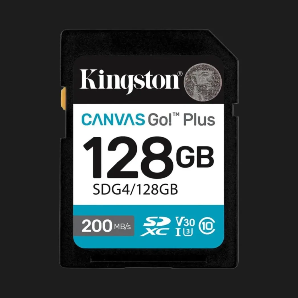 Карта памяти Kingston Canvas Go! Plus SDXC UHS-1 U3 V30 (SDG4/128GB)
