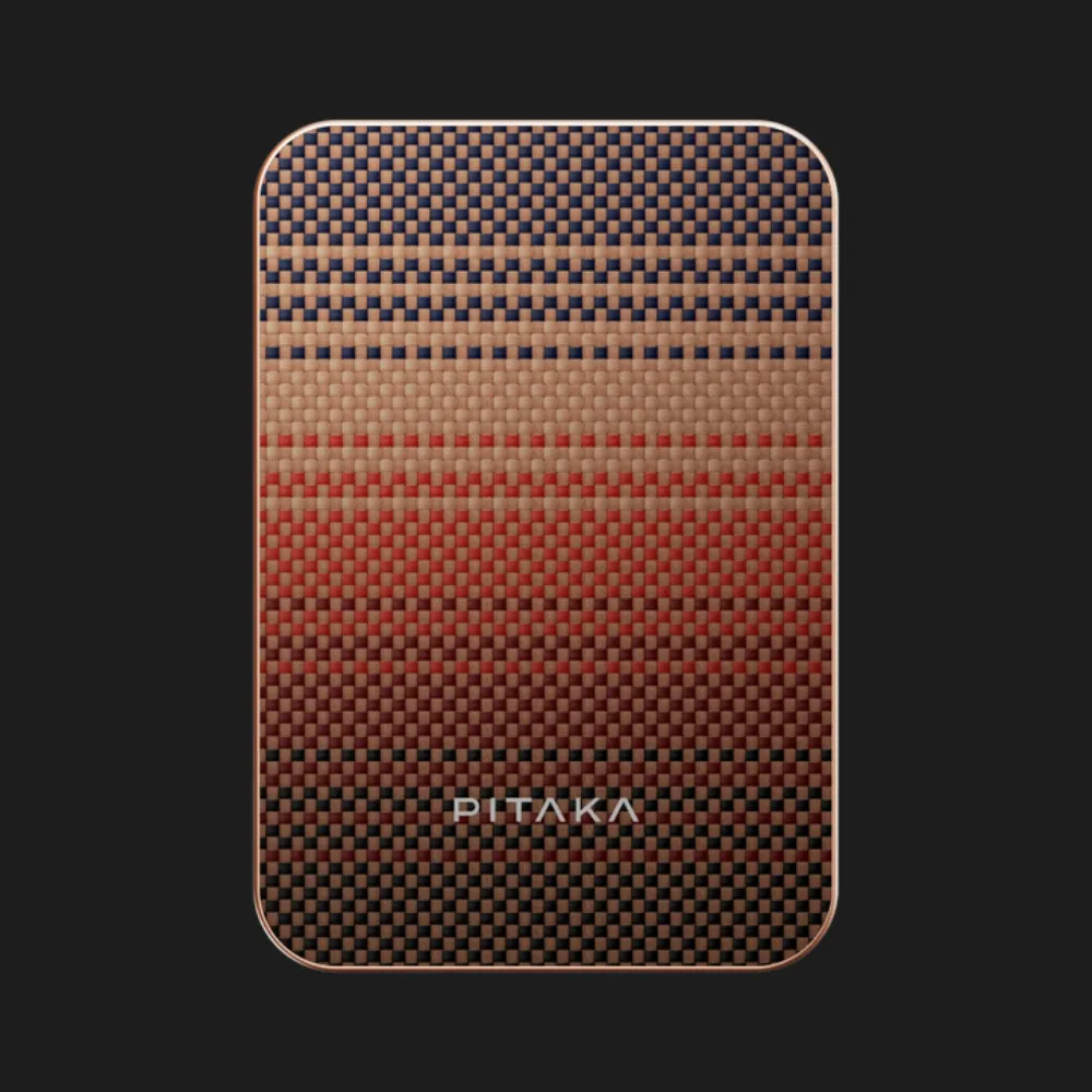Зарядное устройство Power Bank Pitaka Aramid Fiber Magnetic Qi2 (5000mAh) (Sunset)