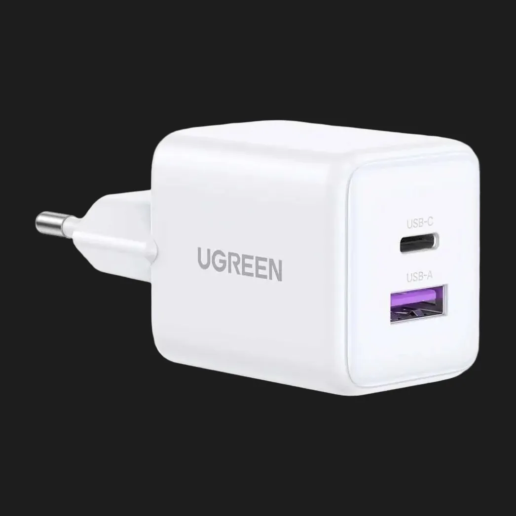 Блок питания UGREEN X514 USB-C+USB 20W GaN Fast Charger