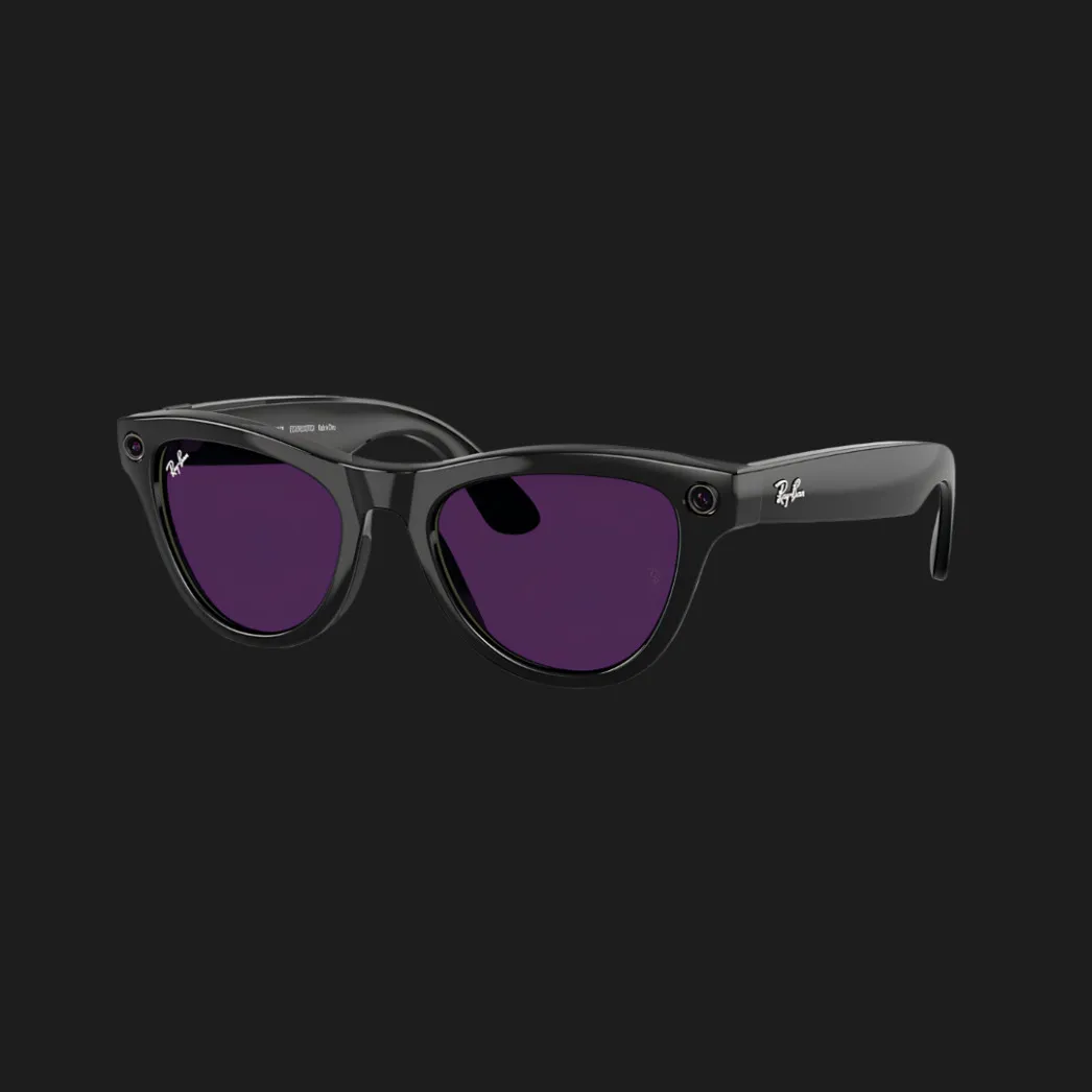 Смарт-очки Ray-Ban Meta Skyler (Gen 2) (Shiny Black/Clear to Amethyst Transitions) (RW4014 601/CH 52-20) (M)