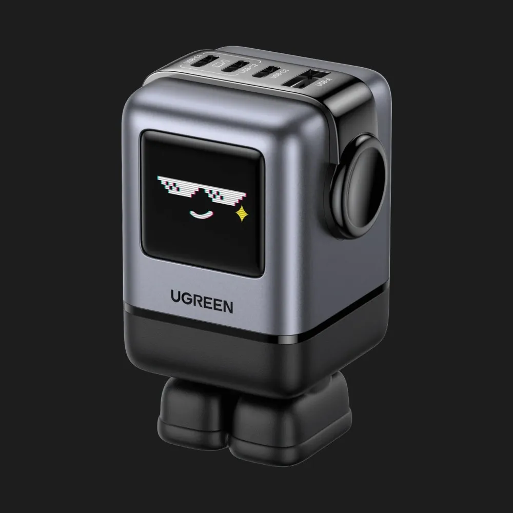 Блок питания UGREEN X688 USB+3xUSB-C 100W Robot GaN Tech Fast Charger