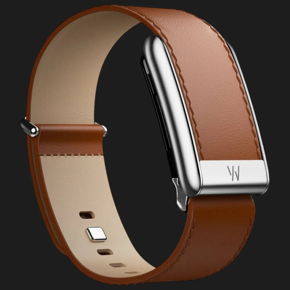 Ремешок Whoop LeatherLuxe Band Straight для Whoop 5.0 (Chestnut/Cream with Titanium) (Size L)