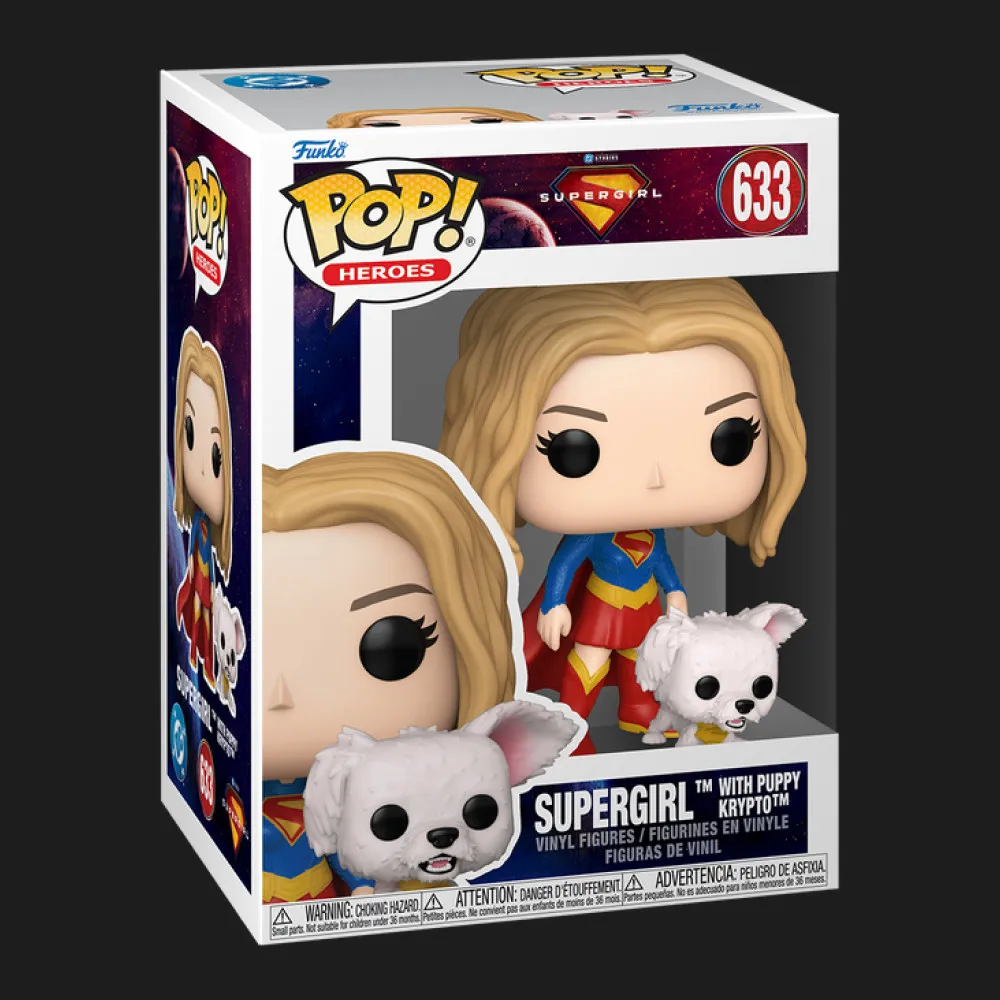 Набор Funko Pop! из серии Супергёрл — Супергёрл и Крипто Суперпес