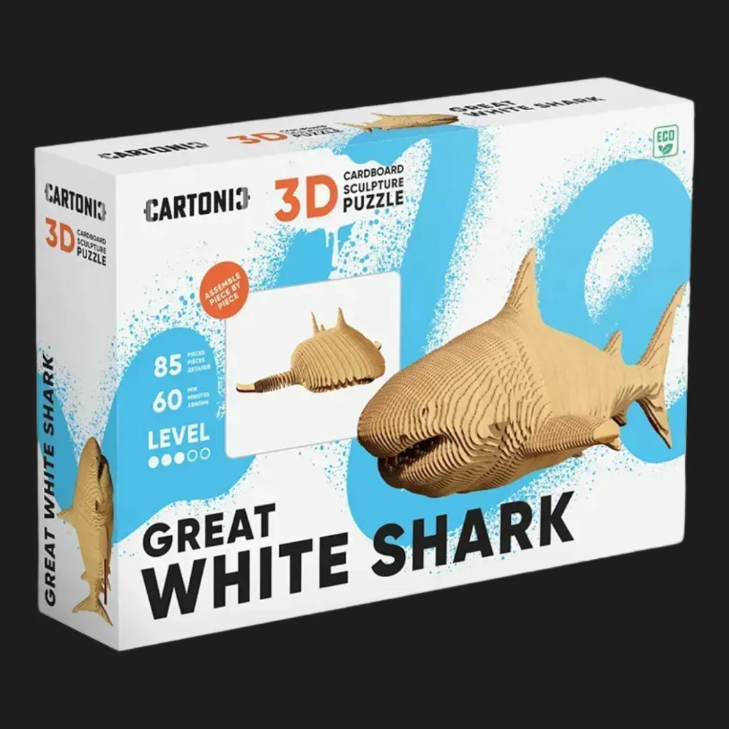 Картонный 3D пазл-конструктор Cartonic Акула (Shark) (CARTSHARK)