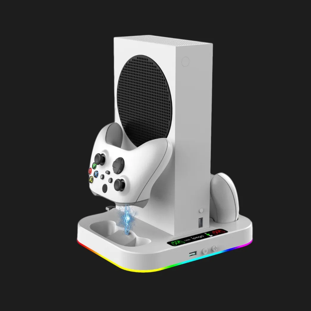 Зарядная станция iPega с охлаждением для XBOX S+ 2 аккумулятора, RGB