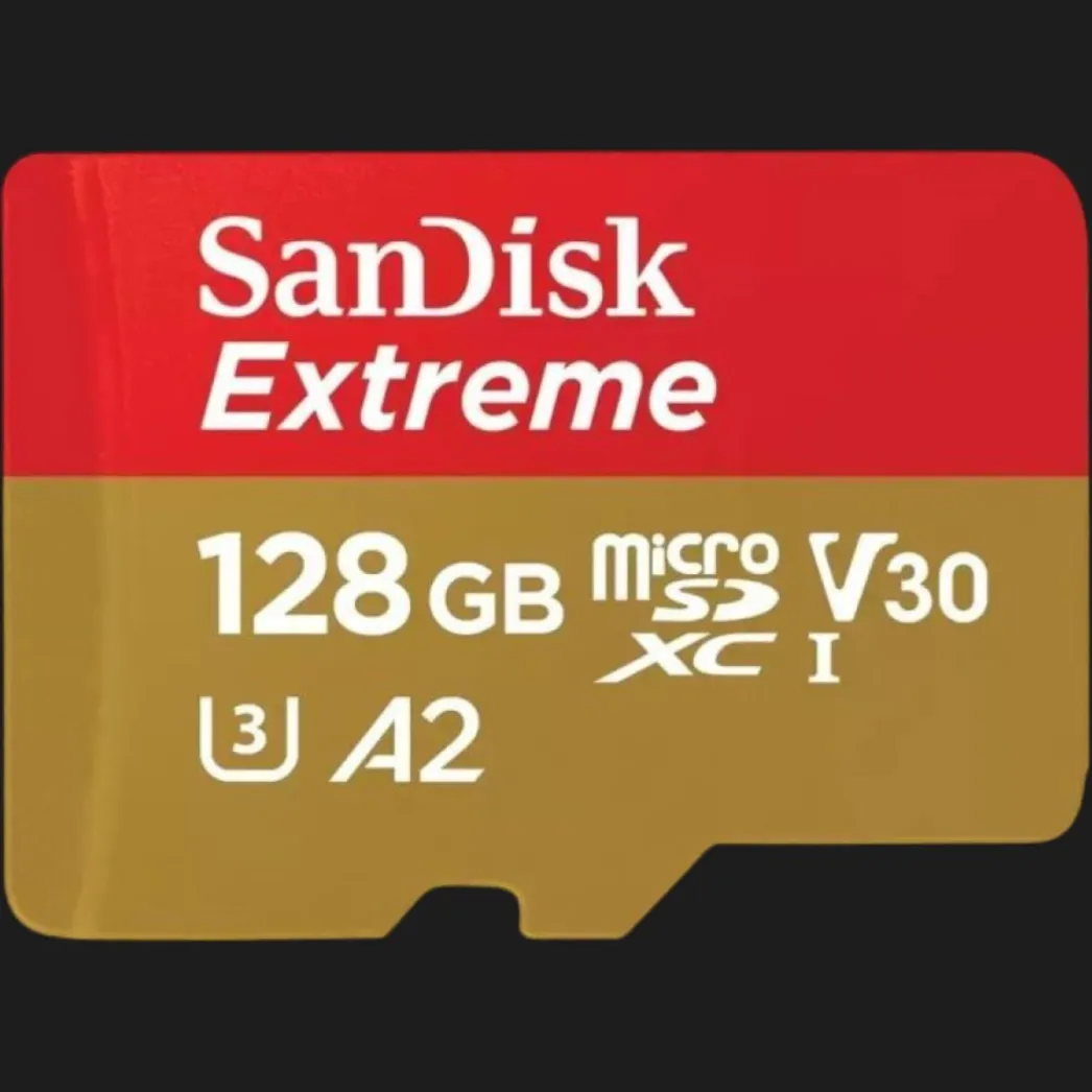 Карта памяти SanDisk Extreme A2 microSDXC UHS-1 U3 V30 + adapter SD