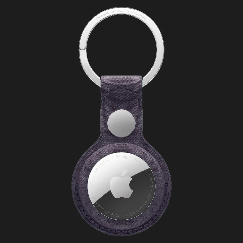 Брелок Apple AirTag FineWoven Key Ring, Midnight Purple
