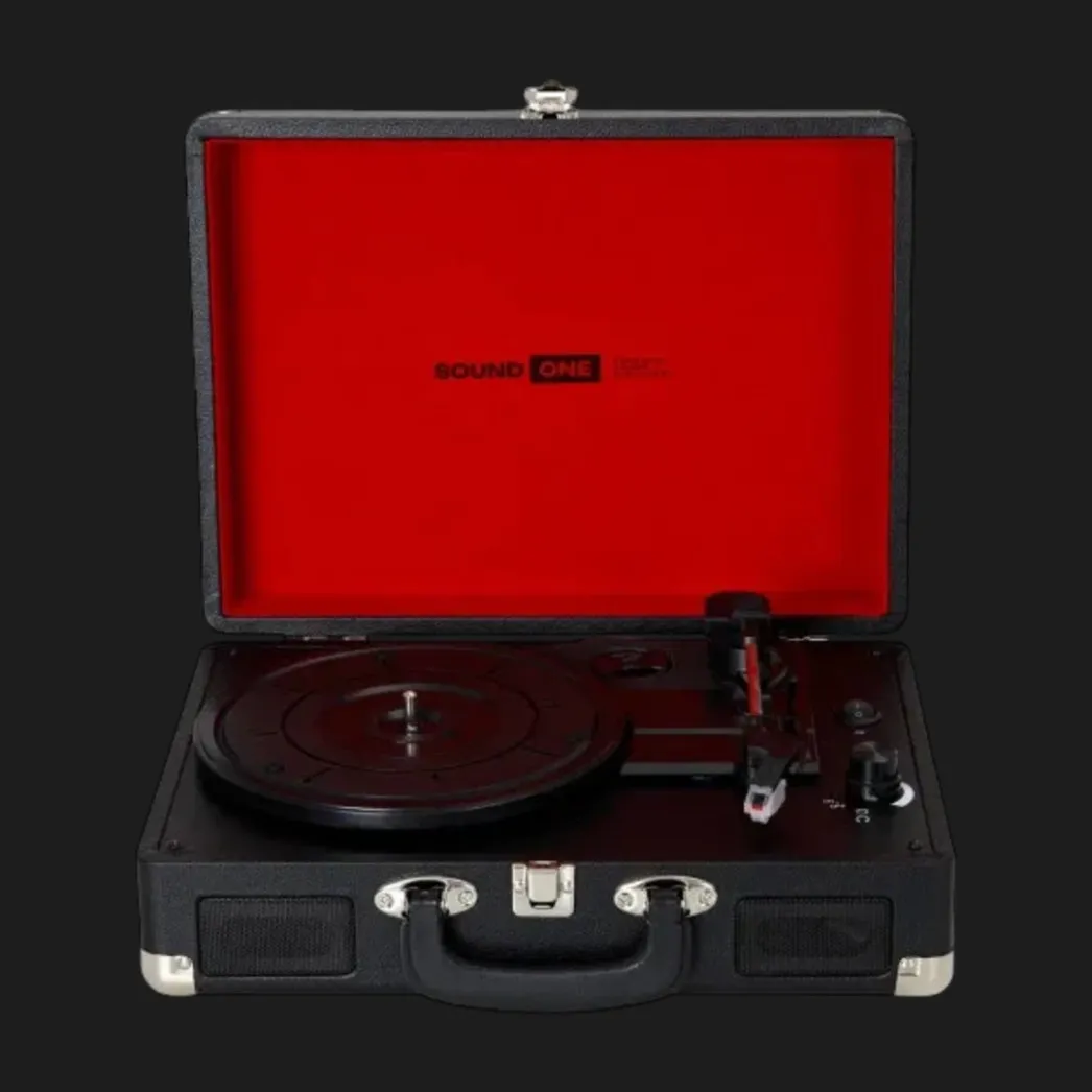 Виниловый проигрыватель Sound One Pop, Black\Red
