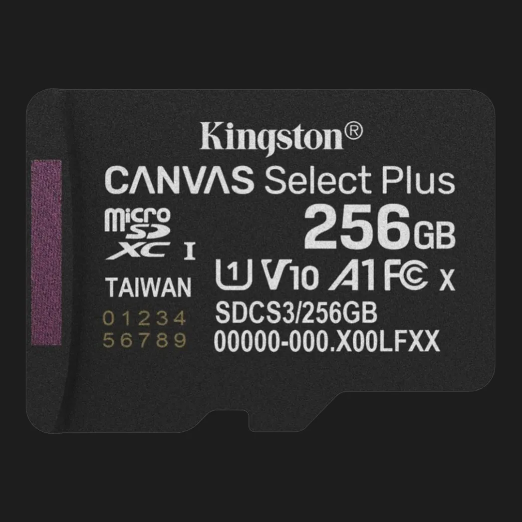 Карта памяти Kingston Canvas Select Plus Micro SDXC Gen3 (SDCS3/256GBSP)