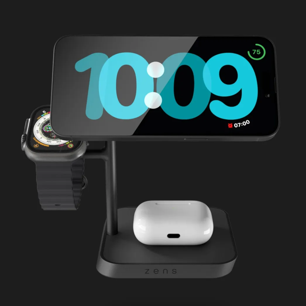 Беспроводная зарядка Zens 4-in-1 MagSafe + Watch Wireless Charging Station