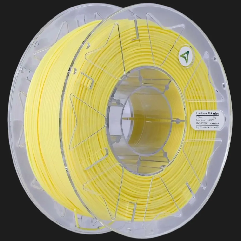 Пластик (Filament) CREALITY PLA Люминесцентный 1кг 1.75мм Желтый
