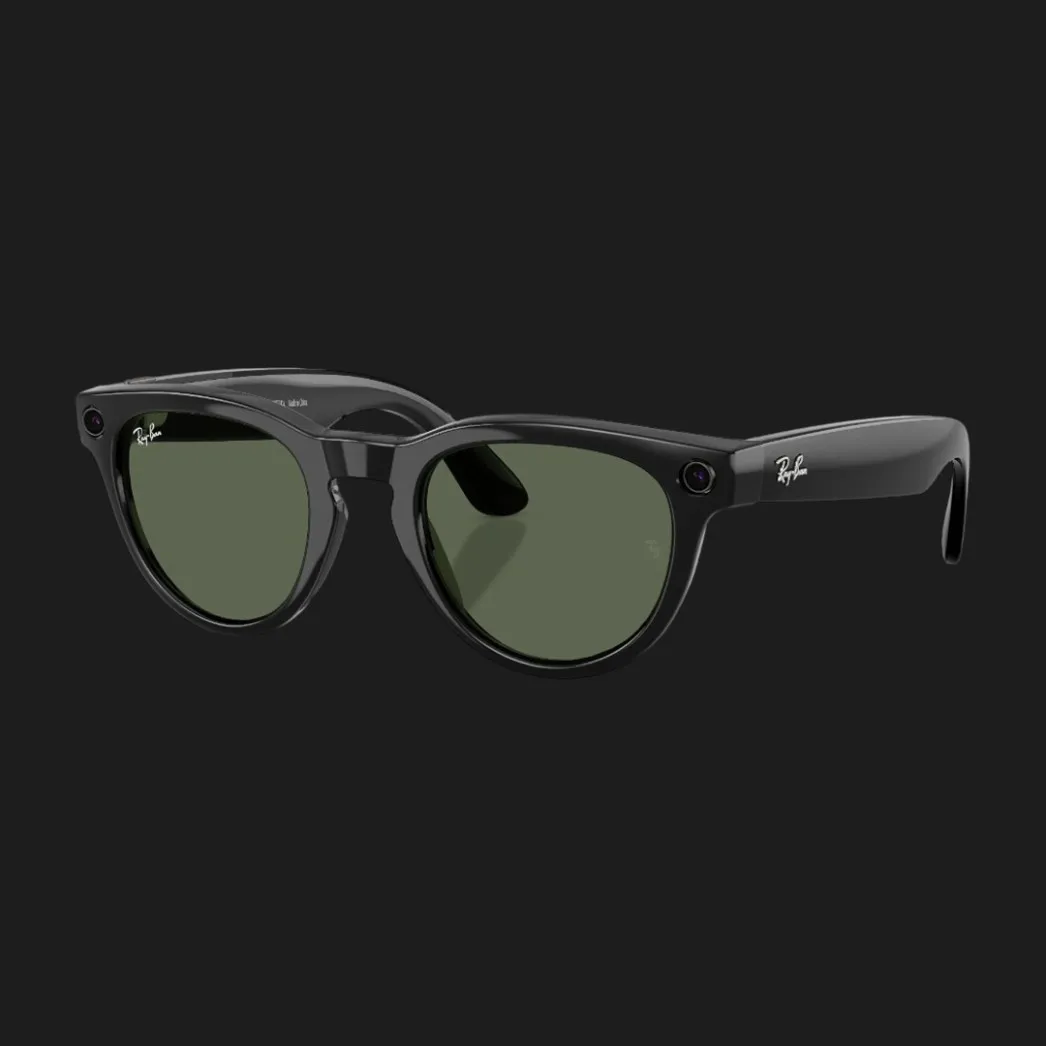 Смарт-очки Ray-Ban Meta Headliner (Gen 2) Low Bridge Fit (Shiny Black/G-15 Green) (RW4013F 601/71 51-23) (M)