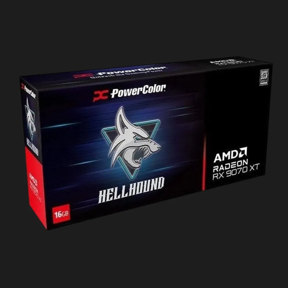 Видеокарта PowerColor Radeon RX 9070 XT Hellhound (RX 9070 XT 16G-L/OC)