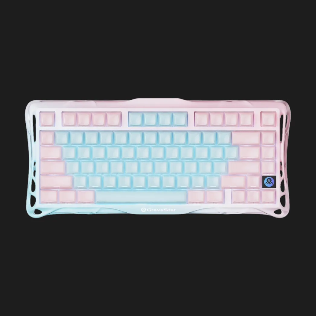 Клавиатура механическая GravaStar Mercury K1 Lite 80keys GravaStar x BSUN Grey BT/WL/USB (GSK1LITE_PM_MINT)