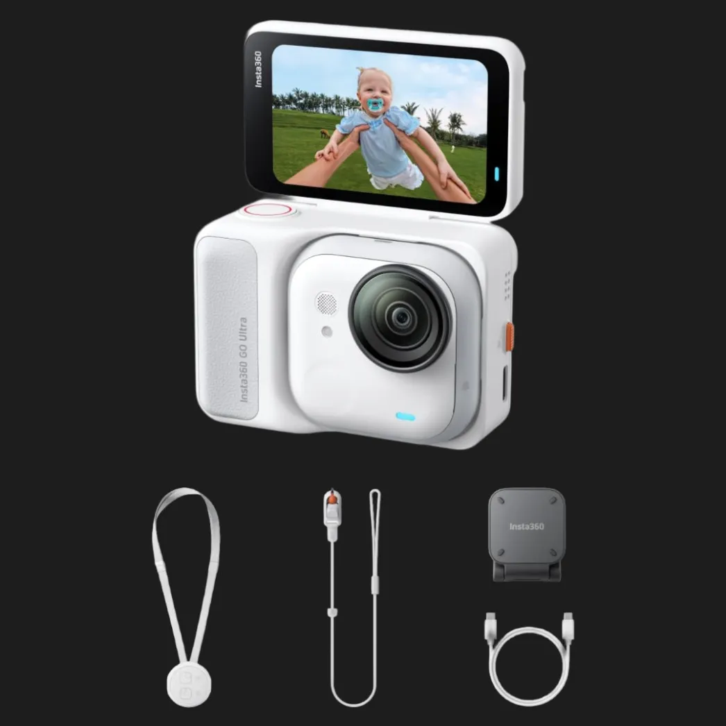Экшн-камера Insta360 GO Ultra Arctic White Standard Bundle