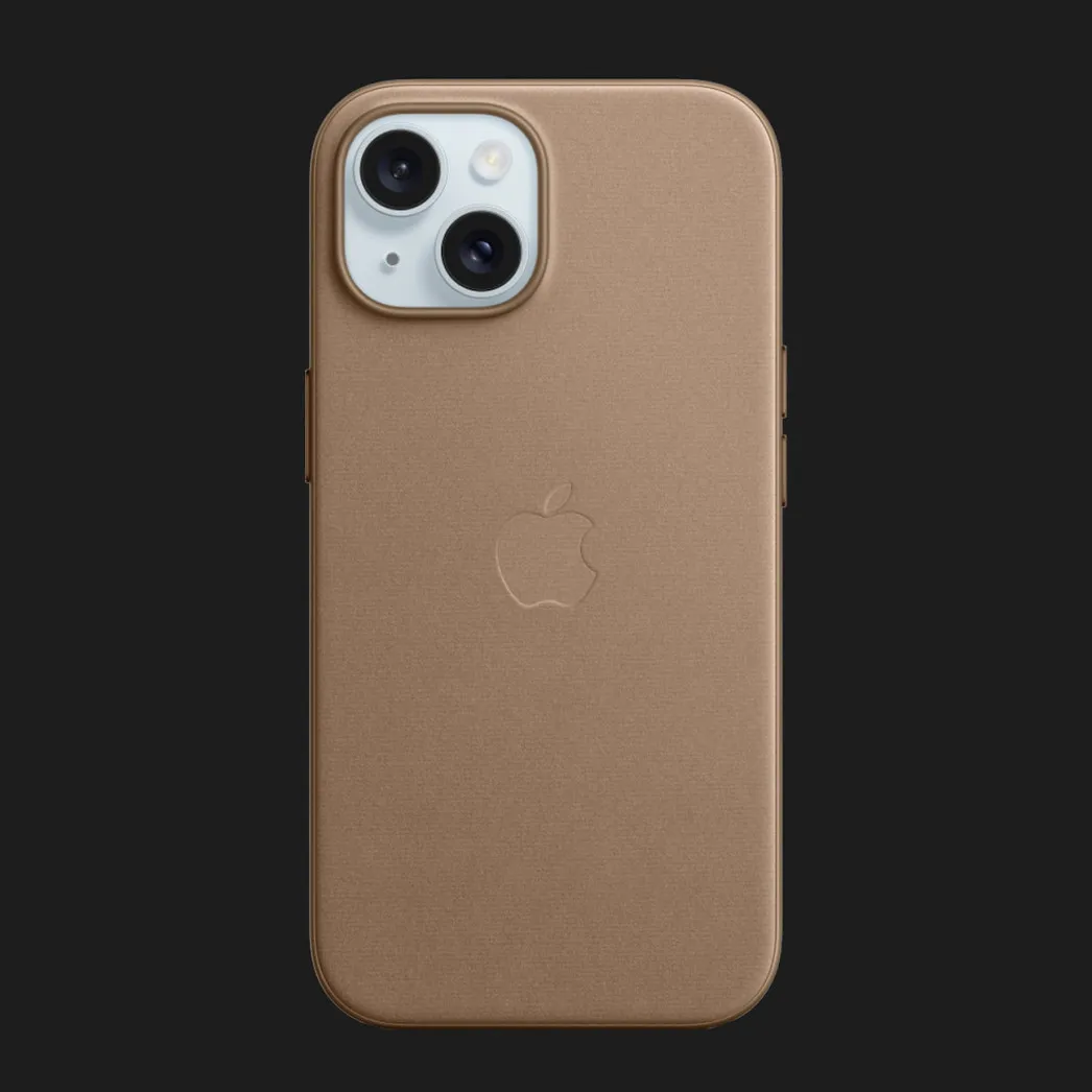 Оригинальный чехол Apple FineWoven Case with MagSafe для iPhone 15 (Taupe)