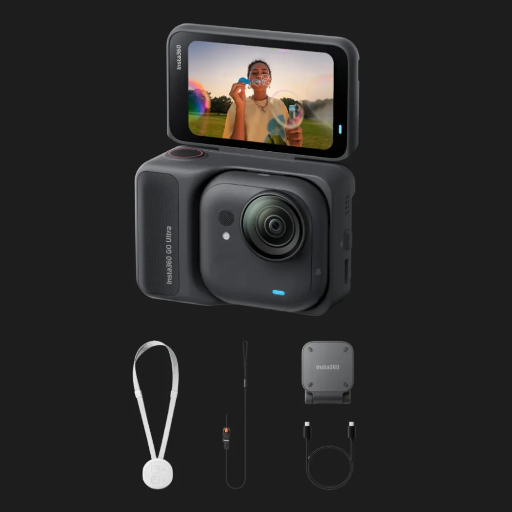 Экшн-камера Insta360 GO Ultra Midnight Black Standard Bundle