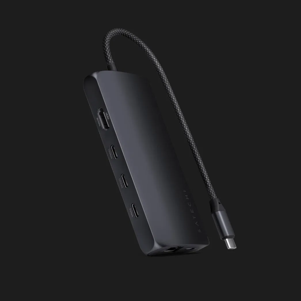 Адаптер Satechi USB-C Multiport Adapter 8K with Ethernet V3, Midnight