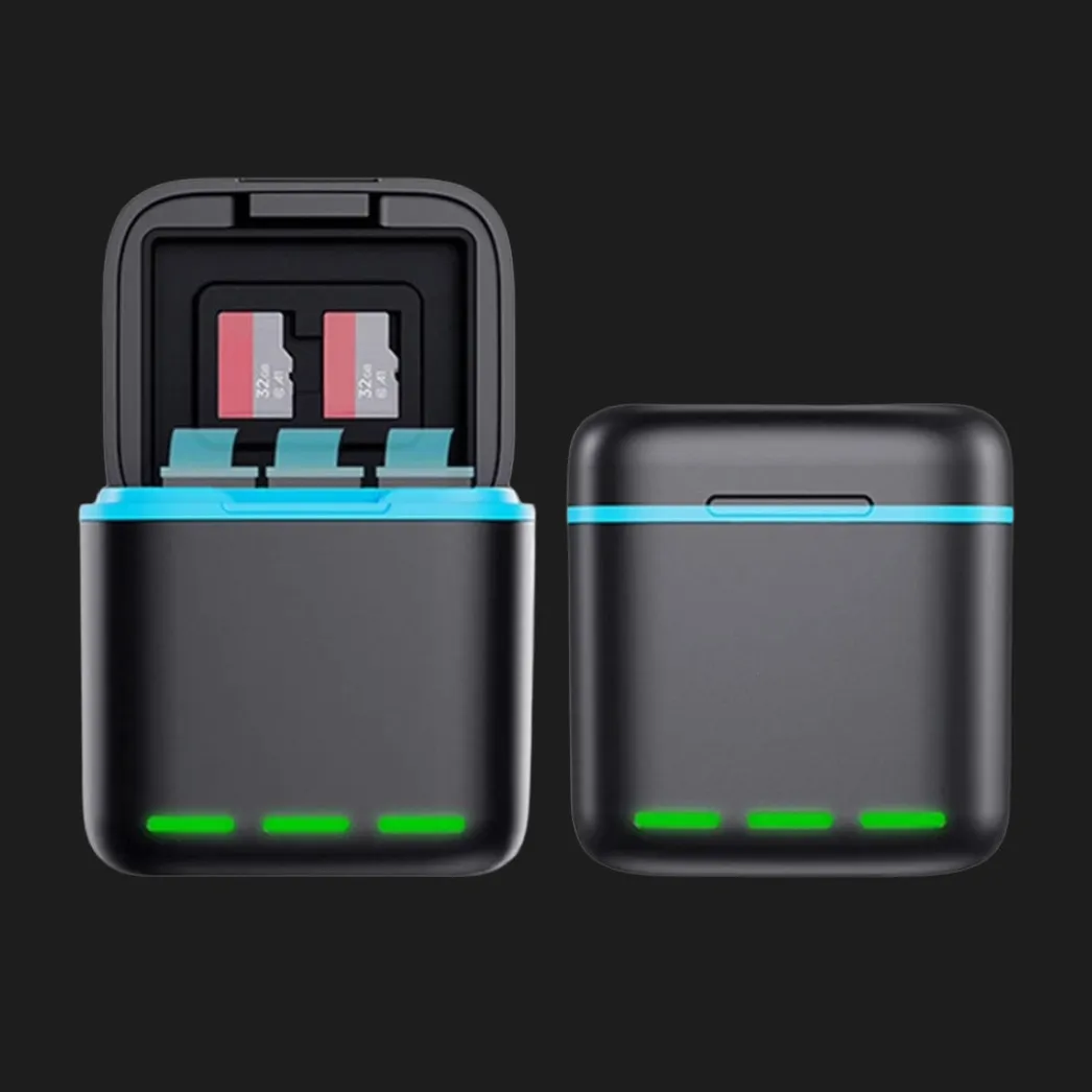 Зарядное устройство для GoPro Hero 13 Portable Battery Charger 3 Slot Charging Box