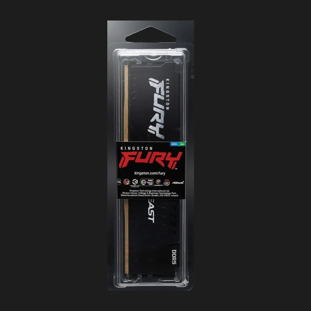 Оперативная память Kingston Fury Beast DDR5 1x32GB 6000MHz