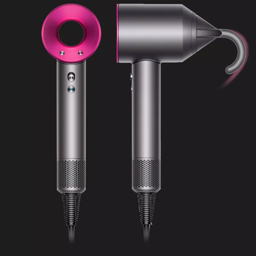 Фен для волос Dyson Supersonic HD07, Nickel/Fuchsia