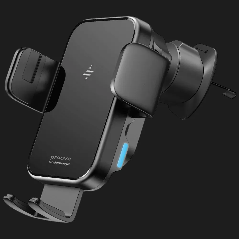 Автомобильный держатель с беспроводным зарядным устройством Proove Triple Clamp Pro 15W