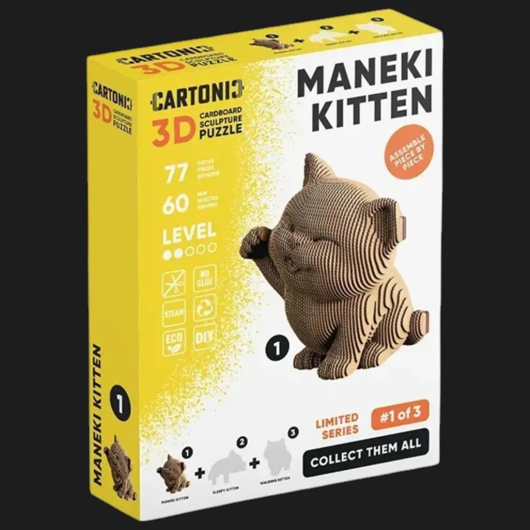 Картонный 3D пазл-конструктор Cartonic Maneki kitten (CARTMNMANE)