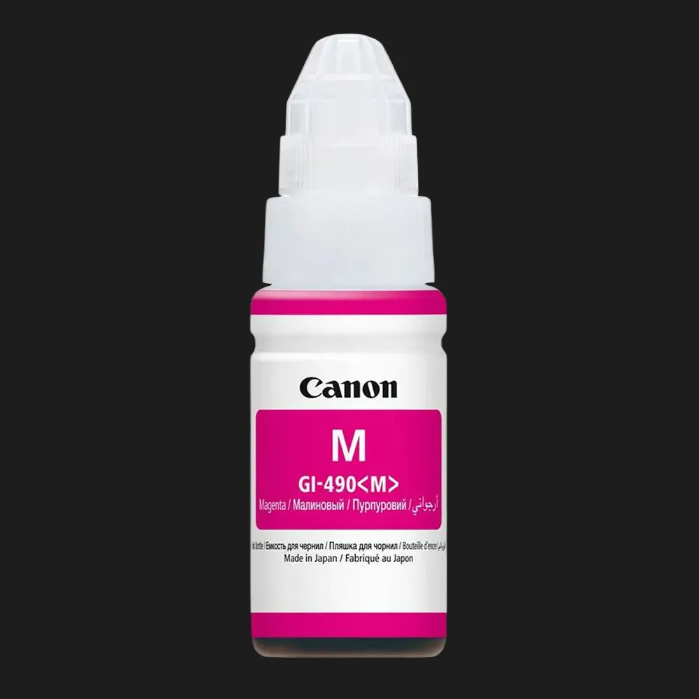 Чернила Canon GI-490 PIXMA G1400 / G2400 / G3400 / G3410 (Magenta)
