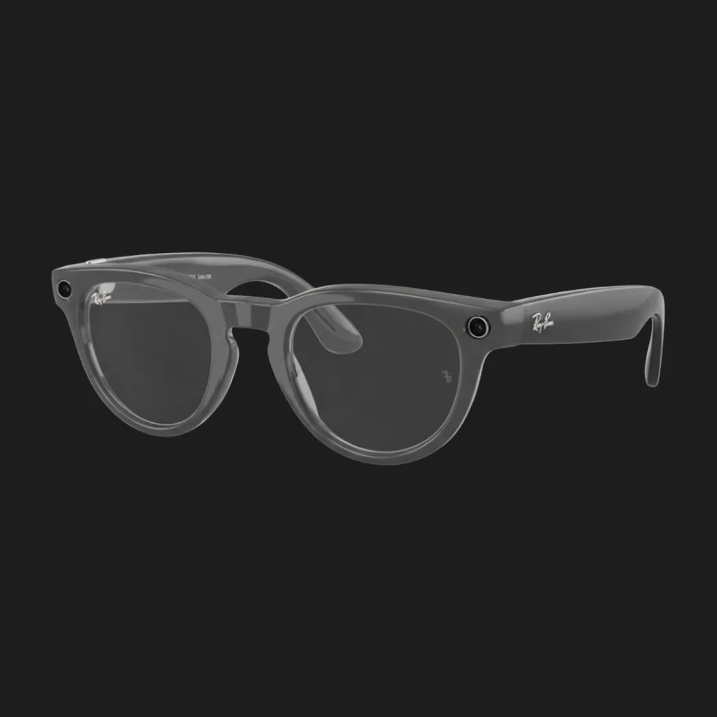 Смарт-очки Ray-Ban Meta Headliner (Gen 2) (Shiny Asteroid Grаy/Clear to Emerald Transitions) (RW4013 6702CE 50-23) (M)