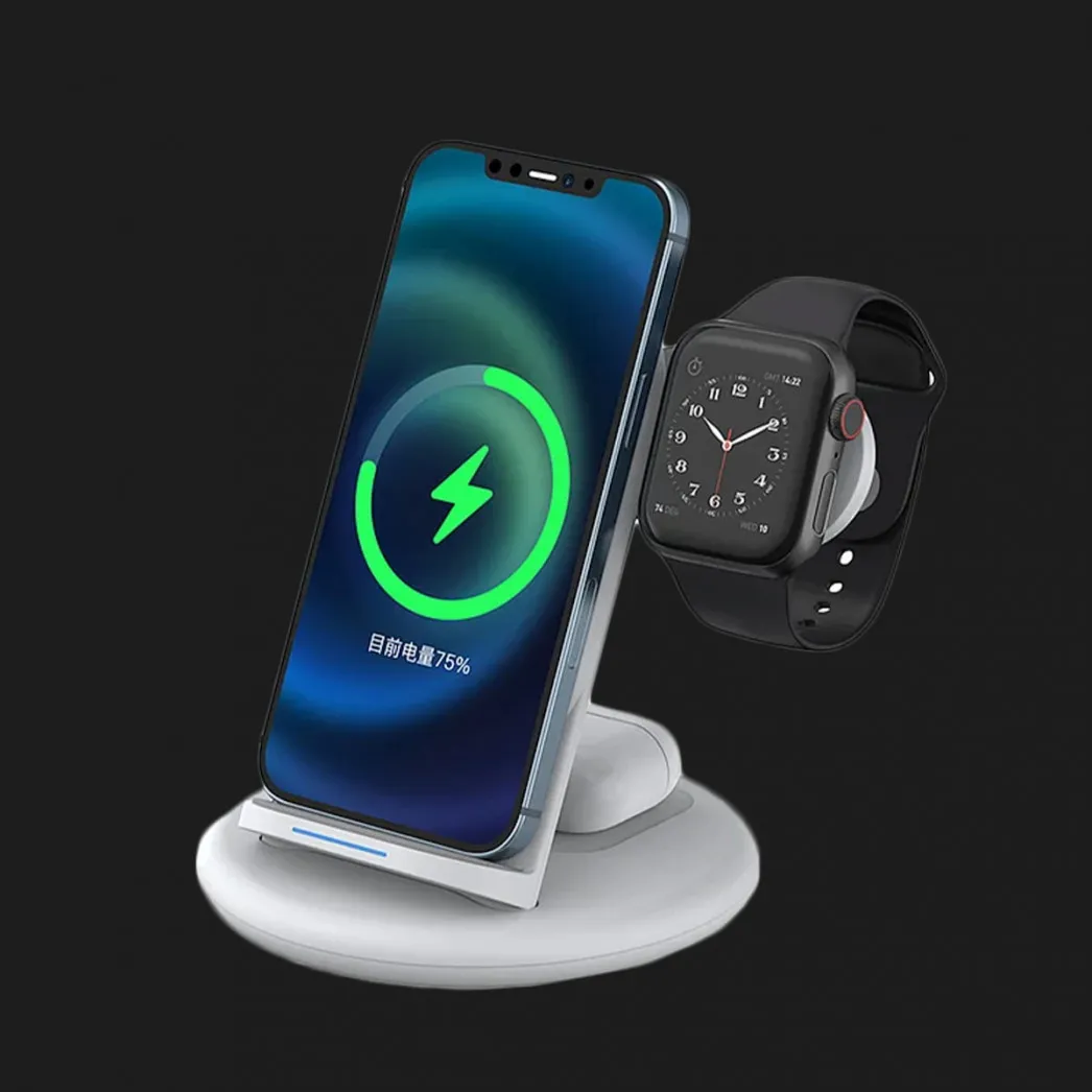 Беспроводная зарядка WiWU 3-in-1 Wireless Fast Charger