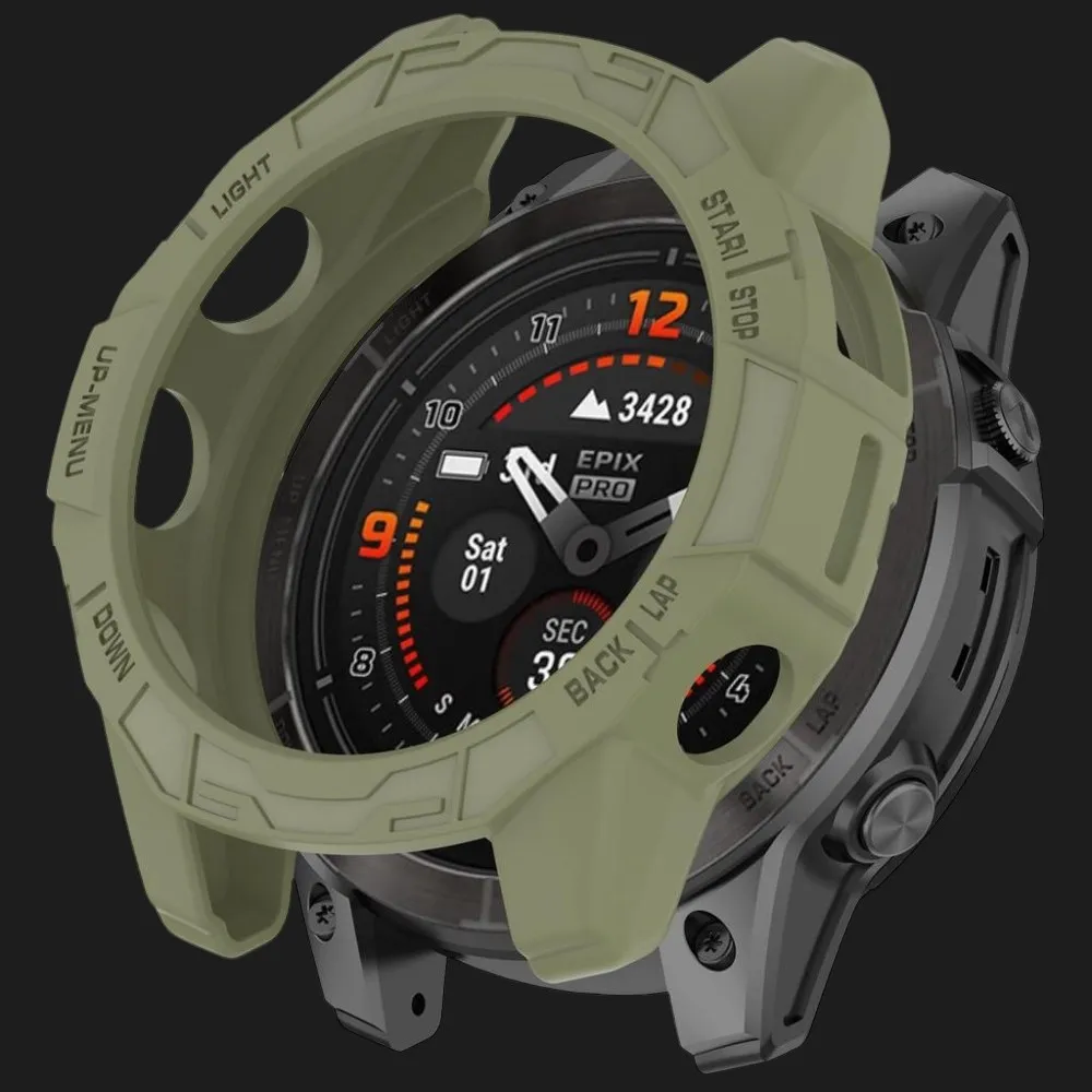 Защитный чехол для Garmin Fenix 7X/7X Pro 47mm, Midnight Green