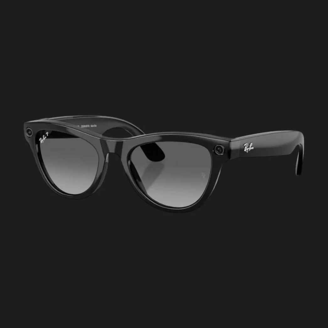 Смарт-очки Ray-Ban Meta Skyler (Gen 2) (Shiny Black/Gradient Graphite) (RW4014 601/T3 52-20) (M)
