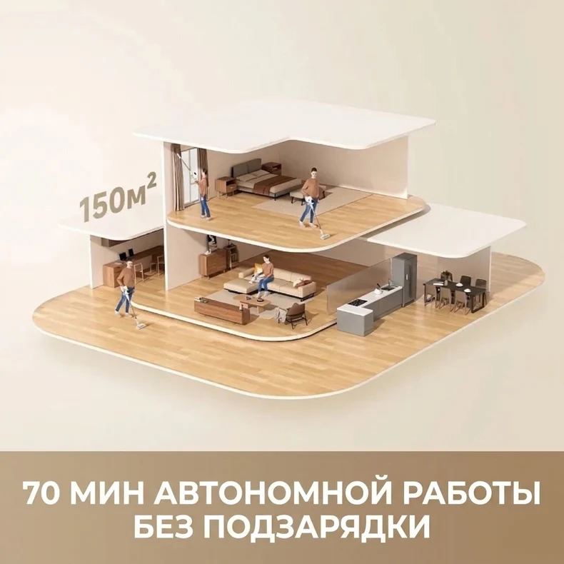 Аккумуляторный пылесос Dreame R10s Aqua