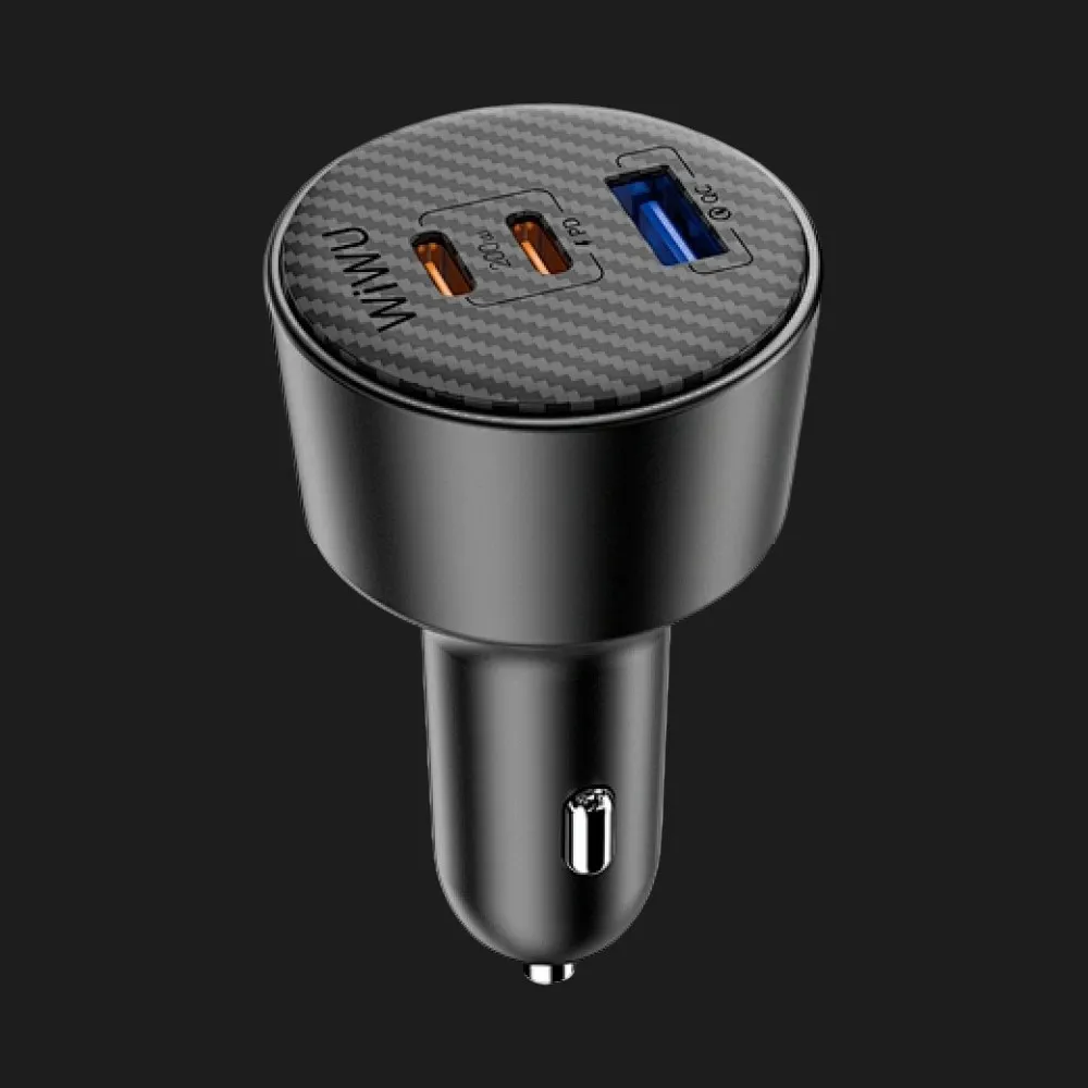 АЗУ WiWU Wi‑CC026 200W Triple‑Port Car Charger
