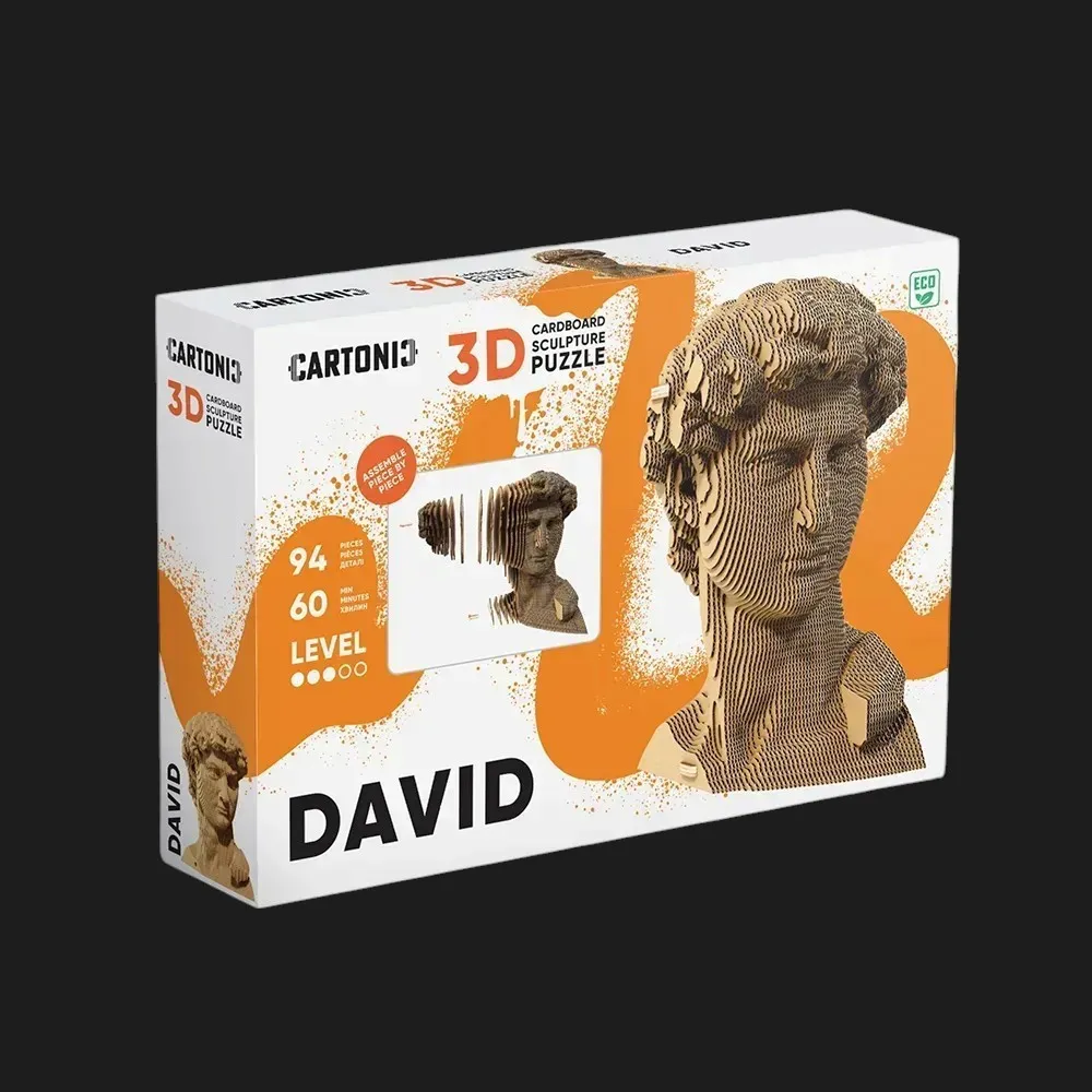 Картонный 3D пазл-конструктор Cartonic Давид (David) (CARTDAV)