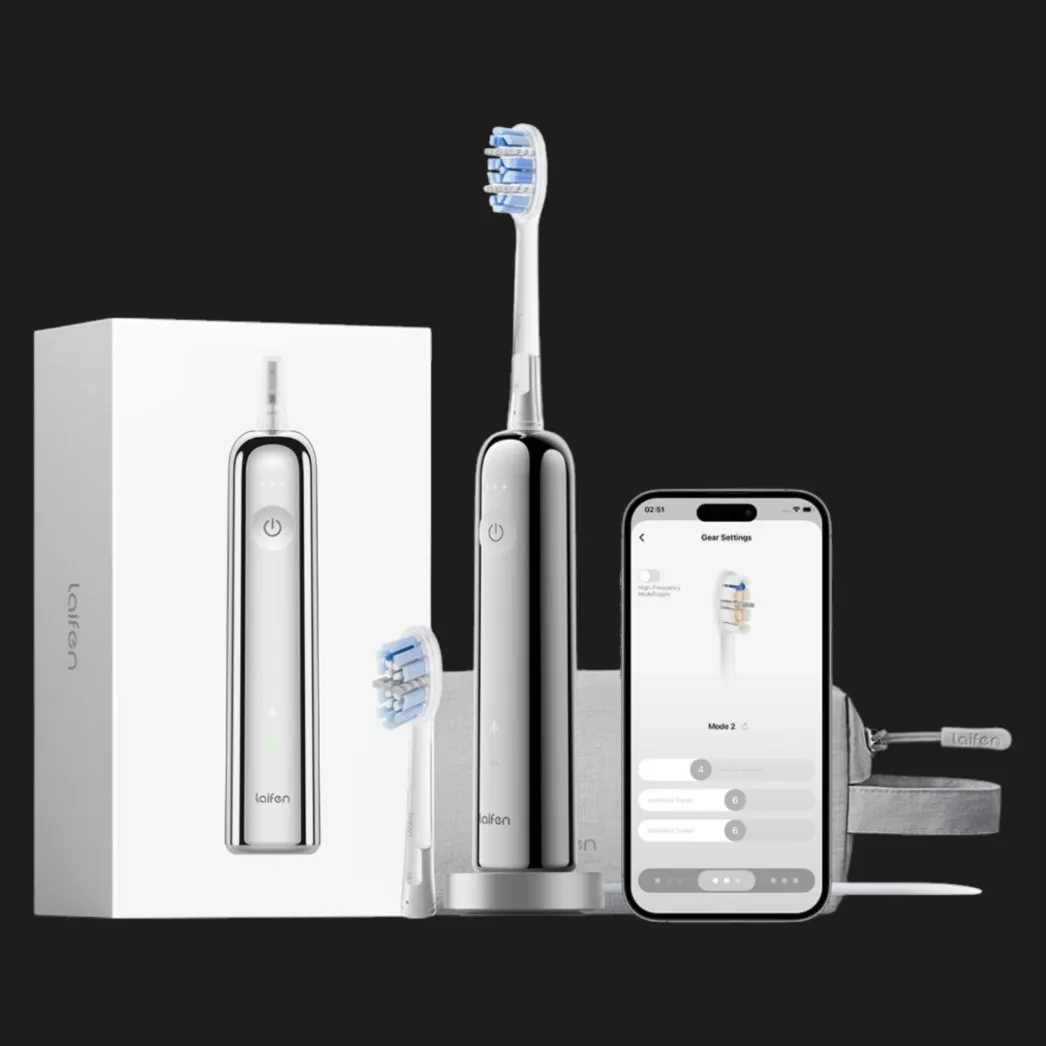 Зубная электрощетка Laifen Wave PRO Steel (Silver) (1TB92-S-XX-SS-002)