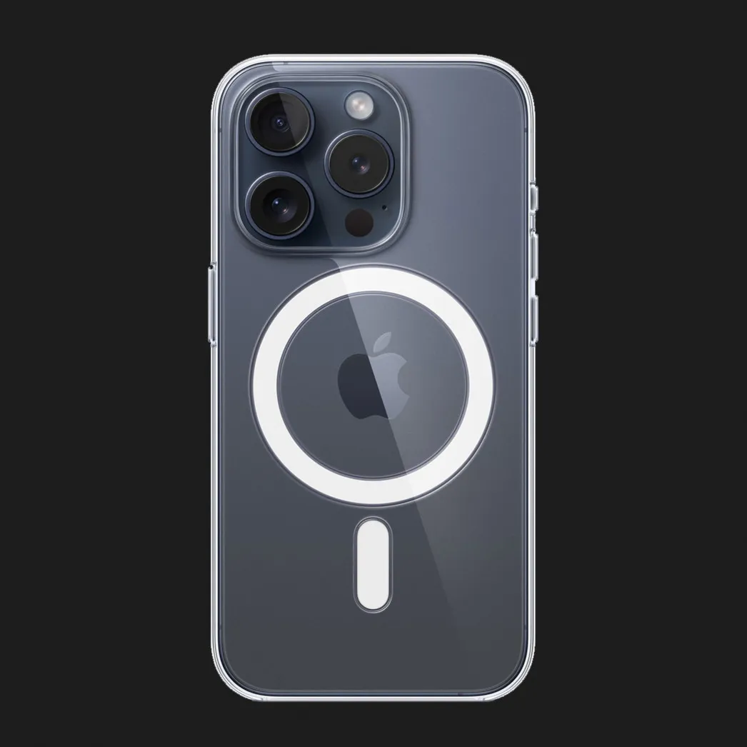 Оригинальный чехол Apple Clear Case with Magsafe для iPhone 15 Pro
