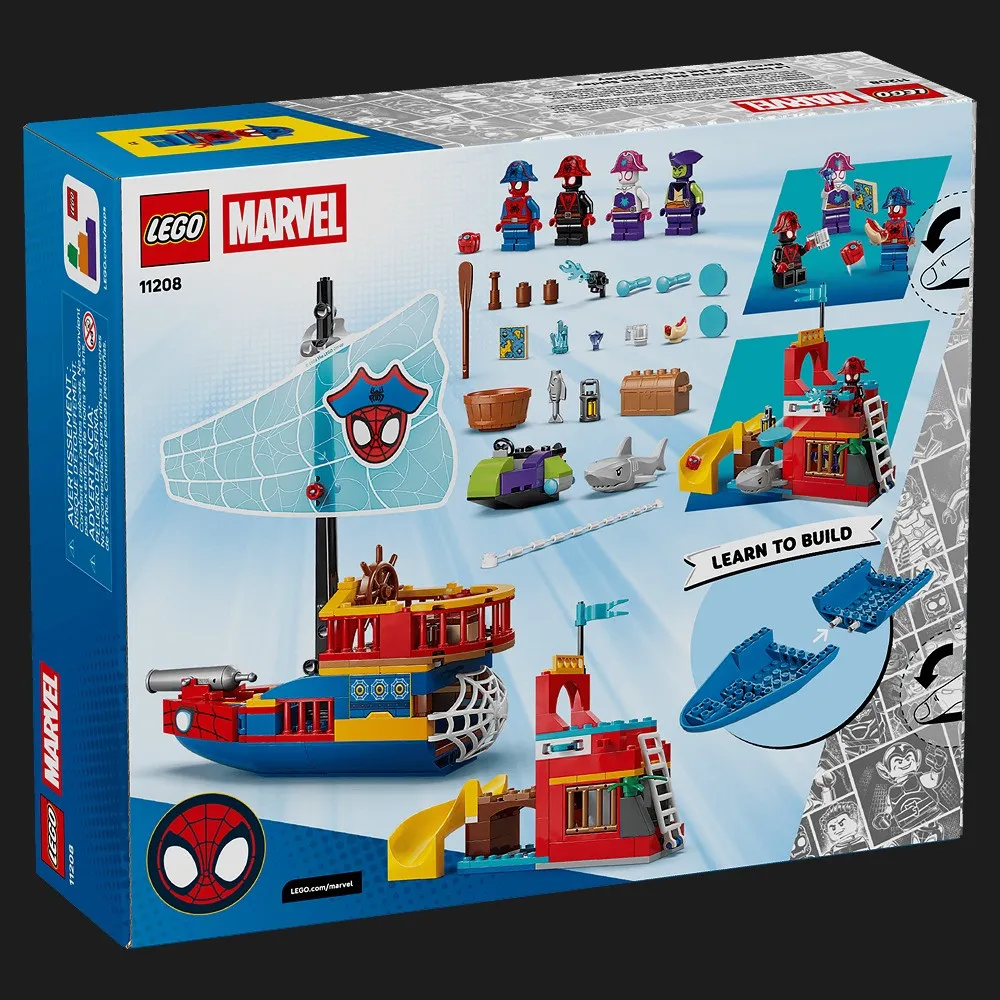 Конструктор LEGO Marvel Пиратский корабль команды Паука