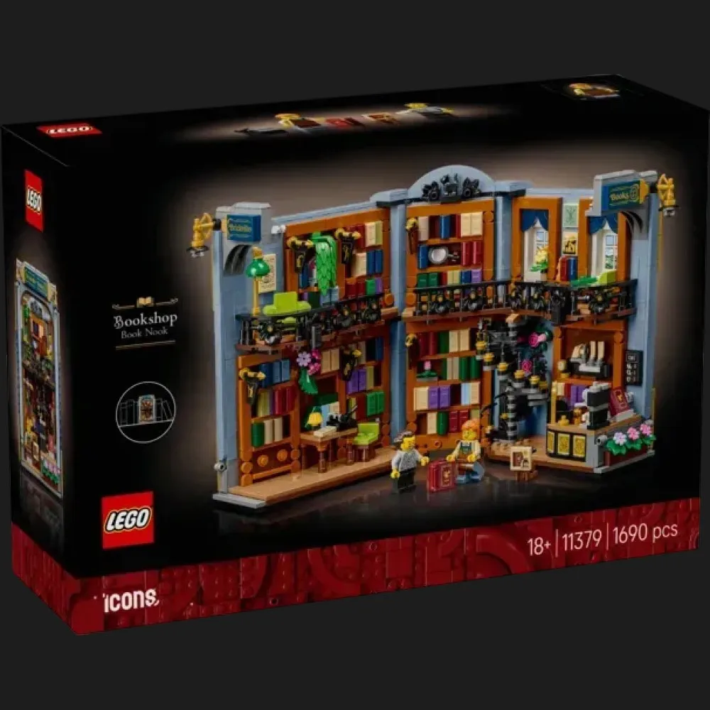Конструктор LEGO Icons Книжный магазин: книжный уголок
