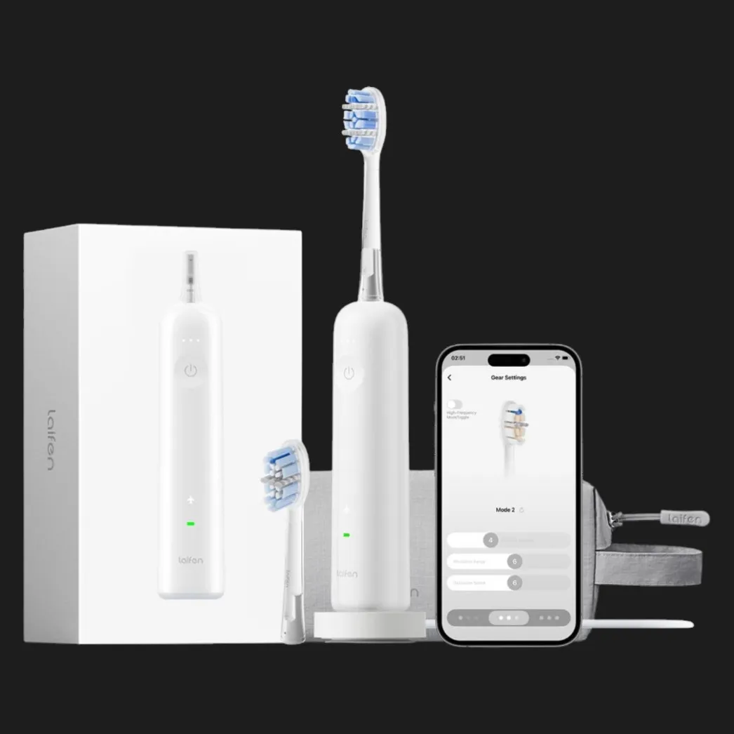 Зубная электрощетка Laifen Wave PRO Plastic (White) (1TB92-P-XX-WH-002)